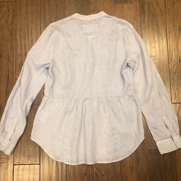 - - Malvin I Love Linen Blue Tunic Size Small US6 - Picture 6 of 9